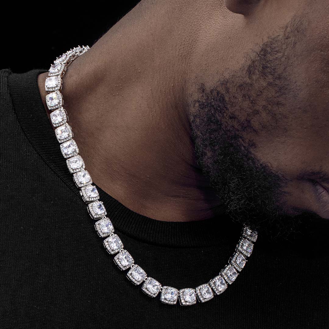 Cluster Diamonds Tennis Necklace (Unisex) – Unique Concepts NY