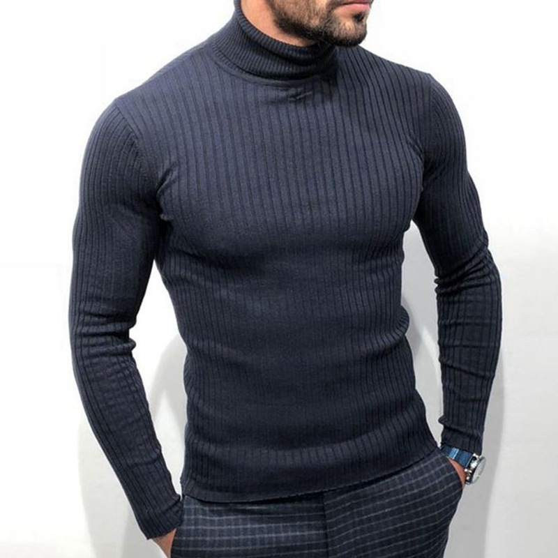 turtleneck knitted long sleeve bottoming sweater - Helloice Jewelry