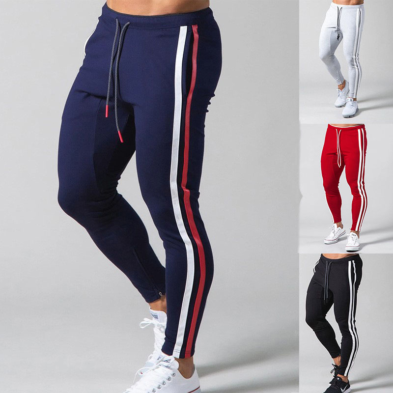 Muscle Fitness Solid Color Trousers - Helloice Jewelry