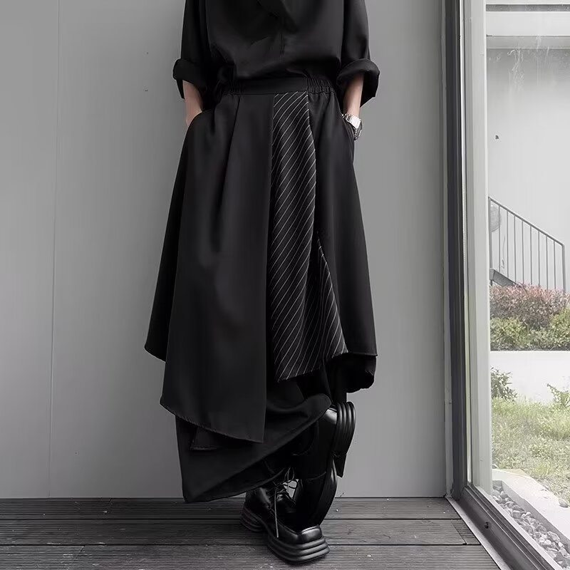 Yohji Yamamoto Dark Irregular Samurai Culottes - Helloice Jewelry