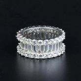 1.20 Ct Round & Baguette Cut Band