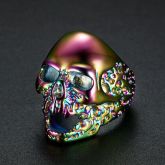 Colorful Skull Titanium Steel Ring