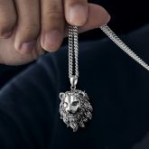 Stainless Steel Lion Head Pendant