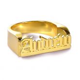 Personalized Gothic Name Ring