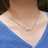 Custom Iced Name Necklace with 18" Cuban Chain