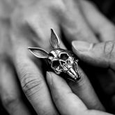 Rabbit Skull Stainless Steel Ring