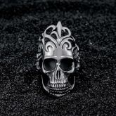 Crown Skull Stainless Steel Ring
