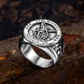 Archangel Saint Michael Stainless Steel Ring