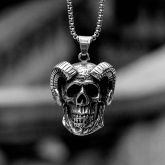 Cranial Sheep Stainless Steel Pendant