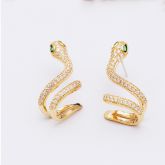 Iced Snake Earrings