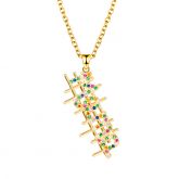 Iced Colorful Mama Necklace