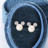 Cute Cartoon Round Pearl Earrings