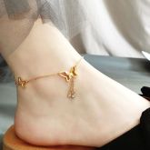 316L Stainless Steel Butterfly Anklet