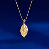 Sterling Silver Micro-encrusted One Leaf Clavicle Chain Women Necklace