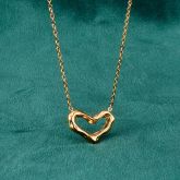 Irregular Design Lovely Heart Pendant Necklace