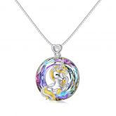Life is Magical Unicorn Crystal Necklace