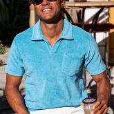 men's short sleeve T-shirt casual lapel polo shirt