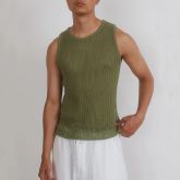 men's sexy knitted vest