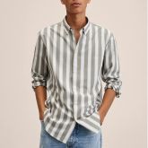 Slim Fit Fashion Long Sleeve Striped Shirt