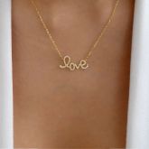 Iced Love Letter Necklace