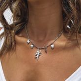 Cupid Angel Heart Necklace