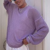 Violet Trend Knit Sweater