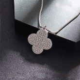 Pavé Four-leaf Clover Necklace