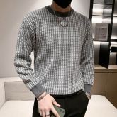 Men's Jacquard Crew Neck Fashion Sweater