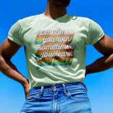 Rainbow lettering T-shirt