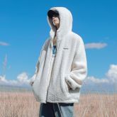 Men's Hooded Lamb Fleece Padded Jacket