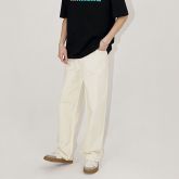 Solid Color Straight Casual Pants