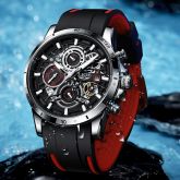 Silicone Waterproof Sport Luminous Quartz Watch