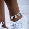 Iced Butterfly Tennis Anklet