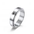 Spinner Relieving Stress Stainless Steel Cross Band