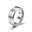 Men's Steel Gold-band Simple Ring