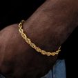 5mm Rope Bracelet in Gold