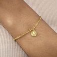 Personalized Round Initial Letter Bracelet