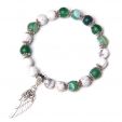 Angel Wing Green Quartz Crystal Bracelet