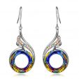 Phoenix Crystal Earrings- BlueYellow