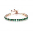 4mm Emerald Stones Tennis Bracelet