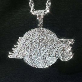 Iced Los Angeles Lakers Pendant