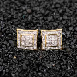 Iced Micro Pave Stud Earring