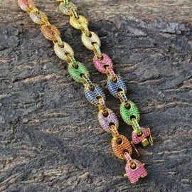 Multi-color G-Link Necklace
