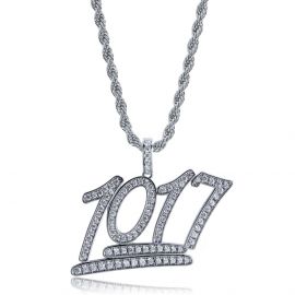 Fashion Iced Numbers 1017 Pendant