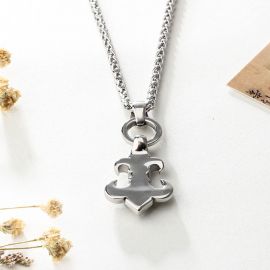 Fleur De Lis Titanium Steel Necklace