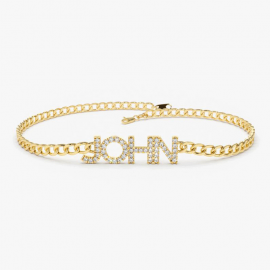 Personalized Iced Name Bracelet