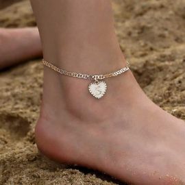 Personalized Heart Initial Letter Bracelet & Anklet