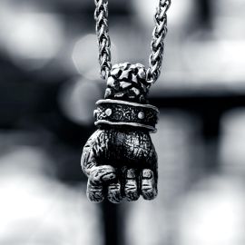 Powerful Fist of Fate Stainless Steel Pendant