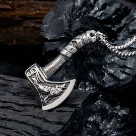 Viking Axe  Stainless Steel Pendant