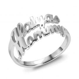 Personalized Name Ring with Two Names